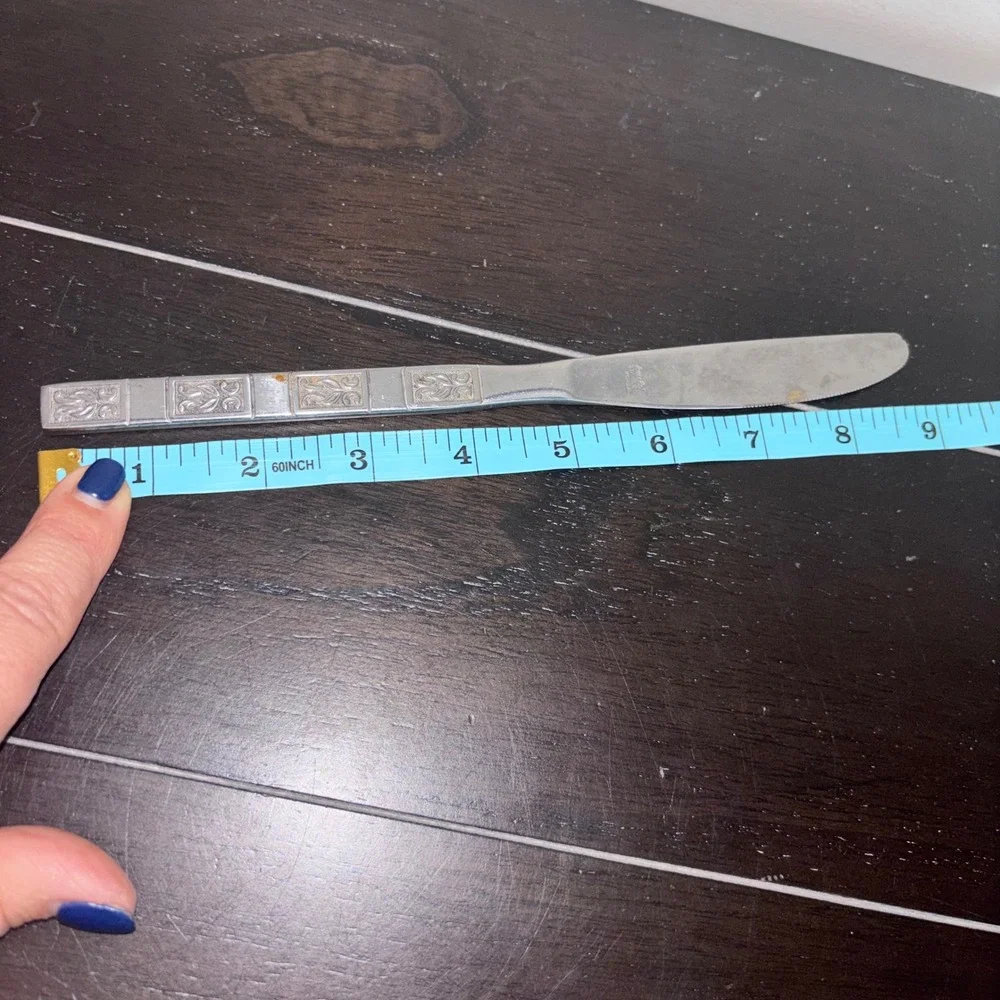 Vintage | Granada Butter Knife | Ornate‎ Handle | Stainless Steel Flatware
